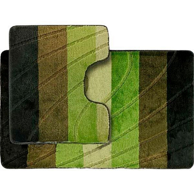 Набор ковриков Dariana ColorLine New 60х100 см + 50х60 см зеленый
