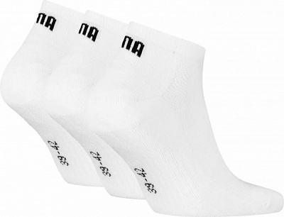 Шкарпетки Puma UNISEX CUSHIONED SNEAKER 3P 93862604 р.43-46 білий 3 шт.