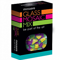 Набор для творчества Mosaaro Мозаичный микс: зеленый, желтый, фиолетовый с глиттером MA5002