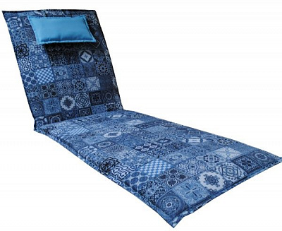 Матрац на шезлонг CERAMICA azul