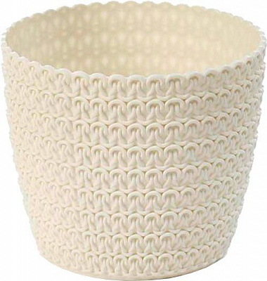 Горшок Lamela Магнолия Джерси 260 круглый 6л кремовый 