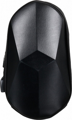 Сумка через плече Панцир чорний