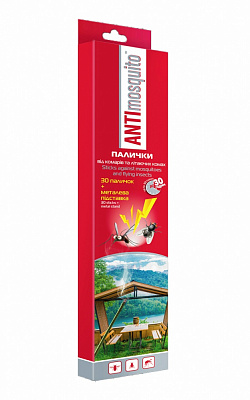 Палочки от комаров Antimosquito 30 шт.+подставка