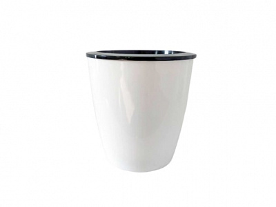 Горшок пластиковый со вставкой Амели 26 см круглый 11 л белый 