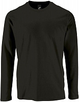 Футболка Sol's Imperial LSL Men р. XXL насичений чорний