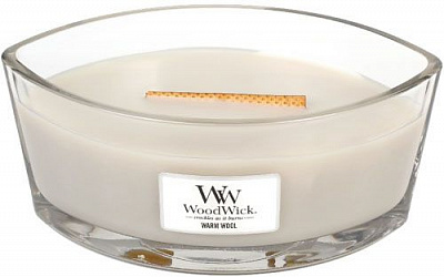 Свічка ароматична Woodwick Ellipse Warm wool 453 г