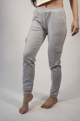 Брюки домашние Flis clothes Карго р. M серый меланж 