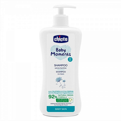 Шампунь дитячий Chicco Baby Moments «Без сліз» із екстрактом календули 500 мл (10585.00)