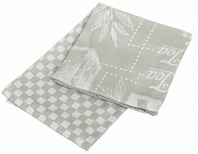 Набор полотенец кухонных Tea 2 шт. 50x70 см Texpol серый 