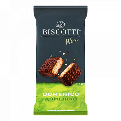 Печенье Biscotti DOMENICO WOW М/У 140 г 