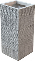 Кашпо Engard Оттава 27х27х60 см прямоугольный 44 л бежево-серый (GA69-2) 
