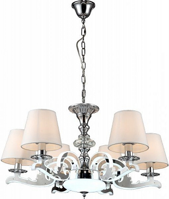 Люстра подвесная Altalusse с LED-подсветкой (54 Вт) 6x40 Вт E14 хром INL-9400P-06 Chrome 