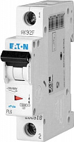 Автоматический выключатель  Eaton PL6-C25/1 1Р 25А тип С 6 кА 286535