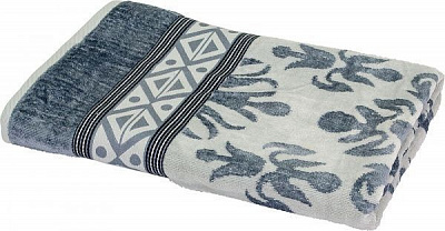 Полотенце Ornament 76-167-193 70x140 см серый Lorenzzo 