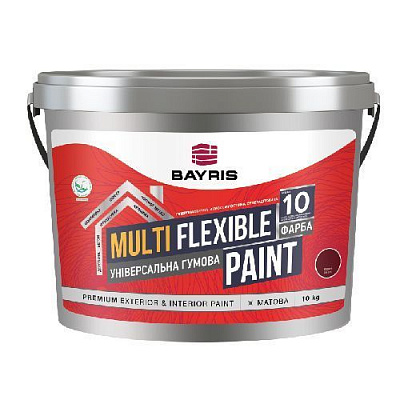 Фарба універсальна гумова Bayris MULTIFLEXIBLE PAINT (база С) мат 5кг