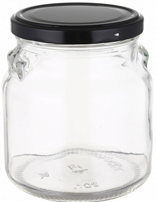 Банка з кришкою скляна 550 мл 82 мм Everglass