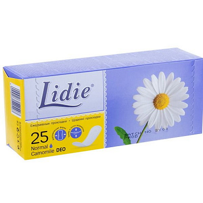 Прокладки щоденні Lidie Camomile Deo normal 25 шт.