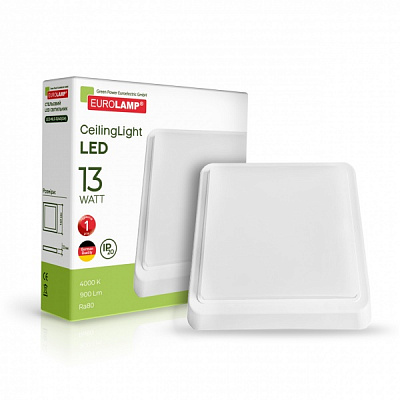 Світильник світлодіодний Eurolamp 13 Вт IP20 білий LED-NLS-13/40(GM)