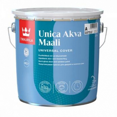 Фарба акрилова TIKKURILA Tikkurila Unica Akva База С напівглянець база під тонування 0,9л