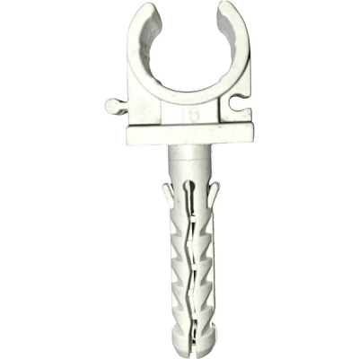 Клипса для круглого кабеля UP! (Underprice) 20 мм с ударным шурупом 50 шт. серый