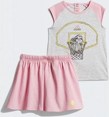 Спортивний костюм Adidas I ANIMAL SET G DV1257 р. 92 світло-сірий