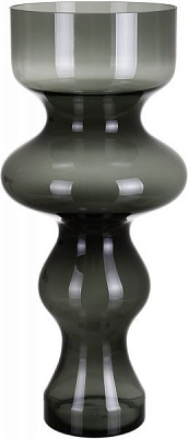 Ваза скляна сірий Блек 62х26,5 см Wrzesniak Glassworks