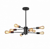 Подвес Геотон Мира 02-8х60-855 8x60 Вт E27 черный 49018 