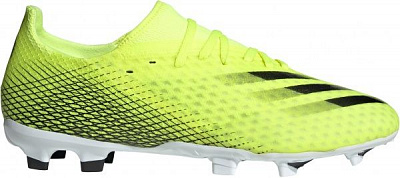 Бутсы Adidas X GHOSTED.3 FG FW6948 р. UK 11 желтый