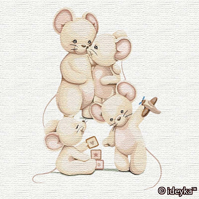 Картина по номерам Счастливая семья Идейка 