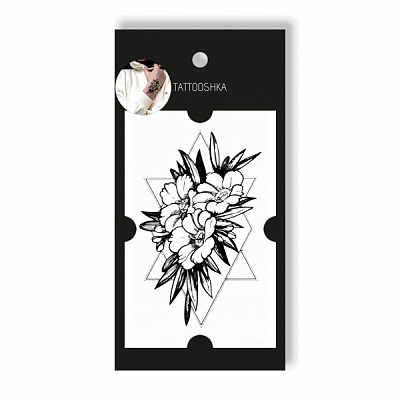 Тимчасове татуювання Tattooshka Квіти у графіці HC-301
