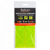 Пов'язка нарукавна світловідбивна Beltex L-size 40-45 см жовта