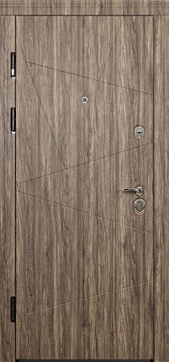 Дверь входная Abwehr АП2-411 086Л (ДАН+КЕ) Kale257/Kale252 дуб английский 2050х860мм левая