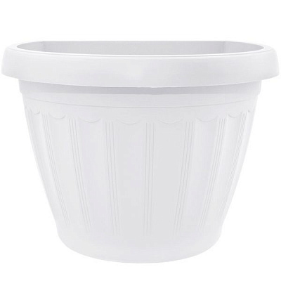 Горшок Терра настенный 27x19.5 см белый