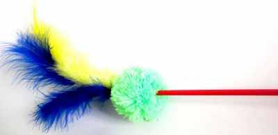 Игрушка для котов Мяч с перьями 46 см 20-7550