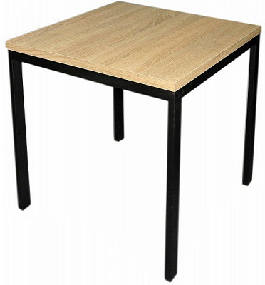 Стол Лугалпроф Иллюзия черный/дуб сонома 