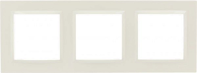 Рамка трехместная Simon SIMON10 универсальная кремовый CR3/41
