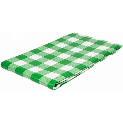 Скатертина Underprice Клітинка зелена 140x240 см