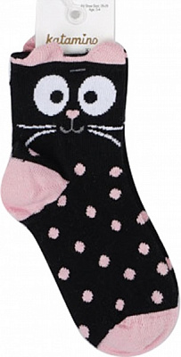 Носки для девочек KATAMINO K21016 р.5-6 черный 