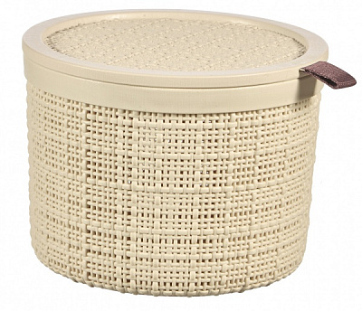 Кошик для зберігання пластиковий Curver 245374 Jute 2 л кремовий 130x170x170 мм