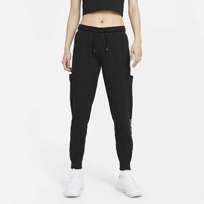 Брюки Nike W NSWAir PANT FLC MR CZ8626-010 р. M черный