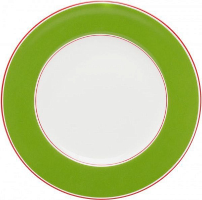 Тарелка обеденная Emotion 20,5 см зеленая Fiora