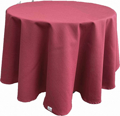 Скатерть Бордо d140 красный Прованс 