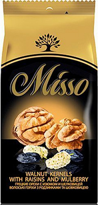 Снеки Misso Грецкий орех с изюмом и шелковицей 125 г 