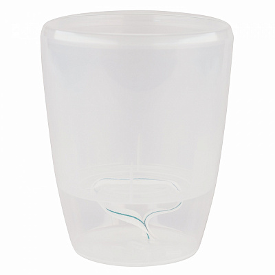 Вазон пластик Orchidea Twin круглий прозорий 1,3 л Santino (2008695)