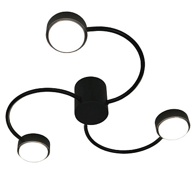 Люстра потолочная Victoria Lighting 3x12 Вт GX53 черный World/PL3 black