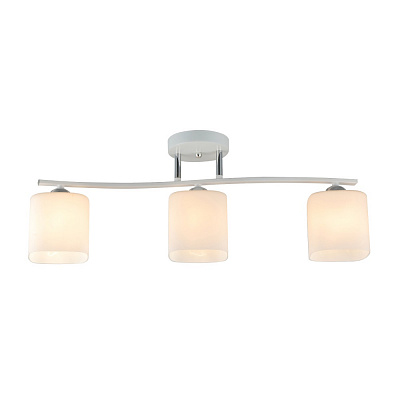 Люстра Miorro Calista 630х110х220 мм металл/стекло 3x40 Вт E27 белый/хром 51-311-114