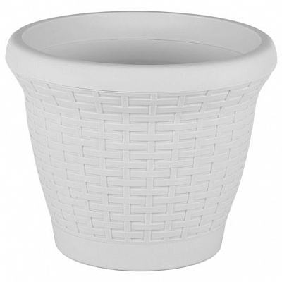 Горщик для квітів Serinova WIRE MESH №3 круглий 10 л білий