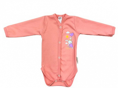 Боди для девочки Bambinelli с аликацией р.68 оранжевый Б302-4 