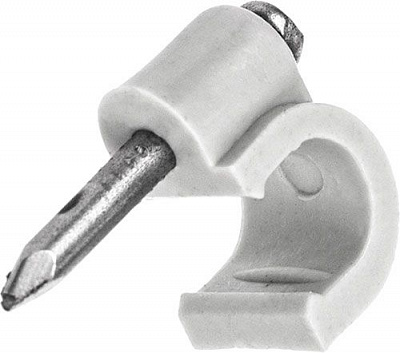 Скоба для круглого кабеля Expert Fix 5 мм 50 шт. белый 