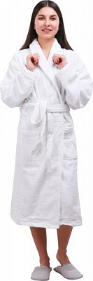 Халат домашний L/XL белый Durutex